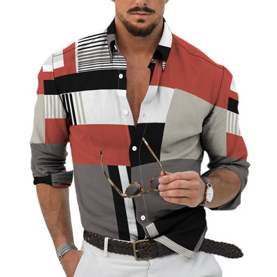 Muške košulje dugih rukava 2022. Vruća rasprodaja, nove 3D životinje, nepravilan Harajuku print, retro modni kardigan s gumbima, prevelike majice za zabave