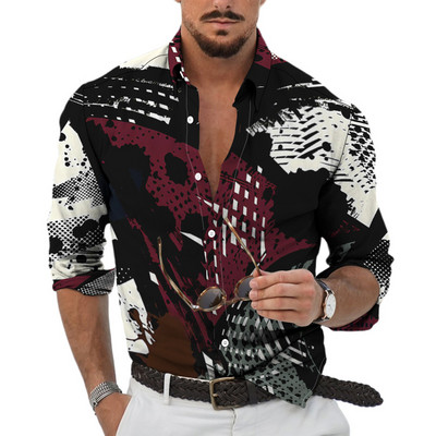 Muške košulje dugih rukava 2022. Vruća rasprodaja, nove 3D životinje, nepravilan Harajuku print, retro modni kardigan s gumbima, prevelike majice za zabave