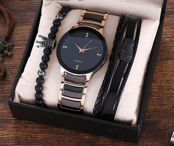 Apvalus ciferblatas vyriškas laisvalaikio laikrodis