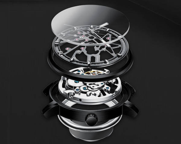 Neperšlampamas vyriškas laikrodis – šviečiantis apvaliu ciferblatu