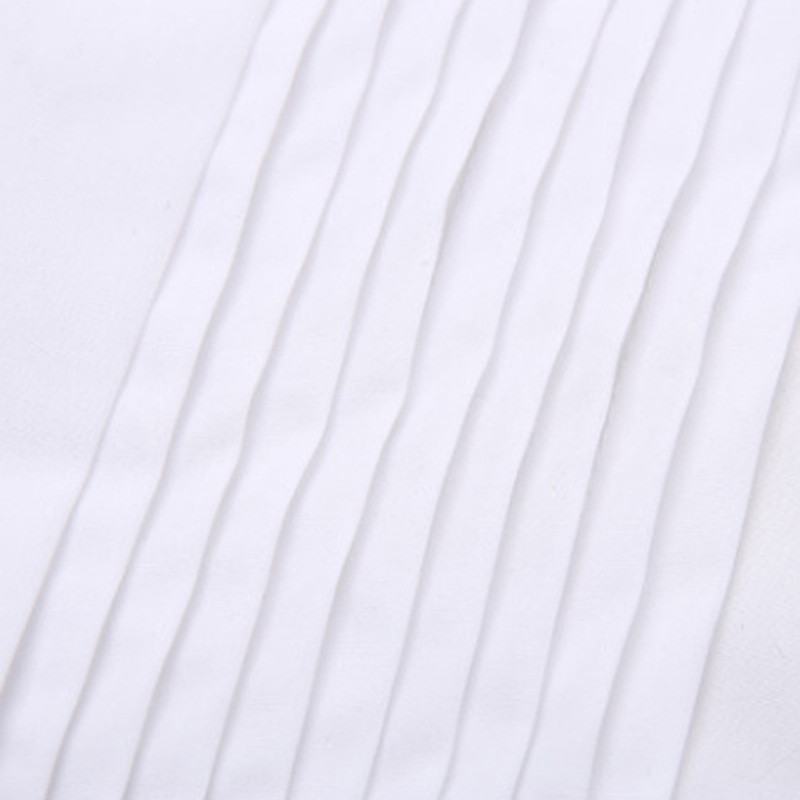 Ανδρικό πουκάμισο σμόκιν με γαλλική μανσέτα μονόχρωμο πουκάμισο γιακά με άκρη φτερού Ανδρικό πουκάμισο με μακρυμάνικο φόρεμα Επίσημο πουκάμισο γαμπρού γάμου