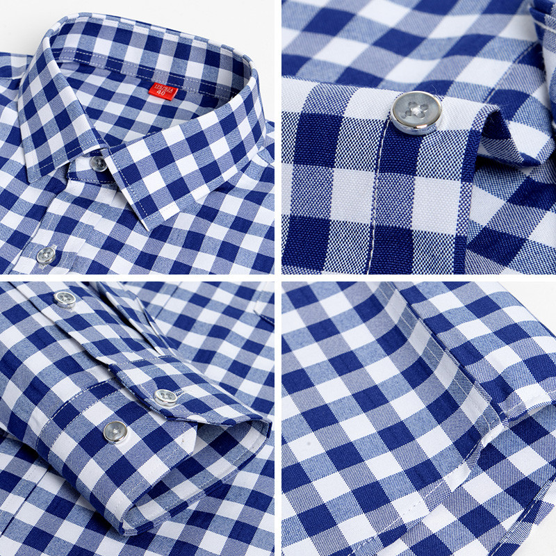 2022 m. Nauji languoti vyriški marškiniai ilgomis rankovėmis Medvilniniai laisvalaikio marškiniai Vyriški krūtinės kišenė Reguliariai tinka vyriški socialiniai marškiniai Drabužiai 4XL