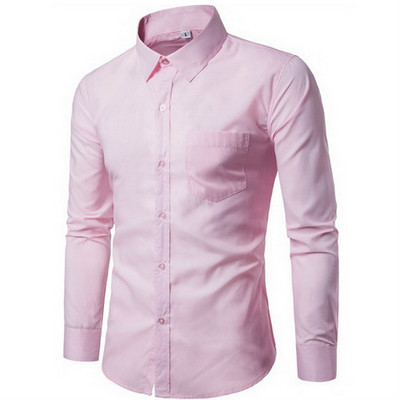 2022-es új férfi ing hosszú ujjú karcsúsított férfi ingek Designer kiváló minőségű tömör férfi ruha Fit üzleti ingek zseb nélkül