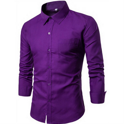 2022-es új férfi ing hosszú ujjú karcsúsított férfi ingek Designer kiváló minőségű tömör férfi ruha Fit üzleti ingek zseb nélkül