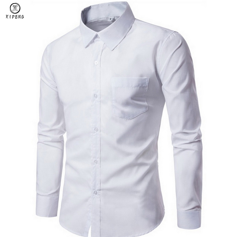 2022-es új férfi ing hosszú ujjú karcsúsított férfi ingek Designer kiváló minőségű tömör férfi ruha Fit üzleti ingek zseb nélkül
