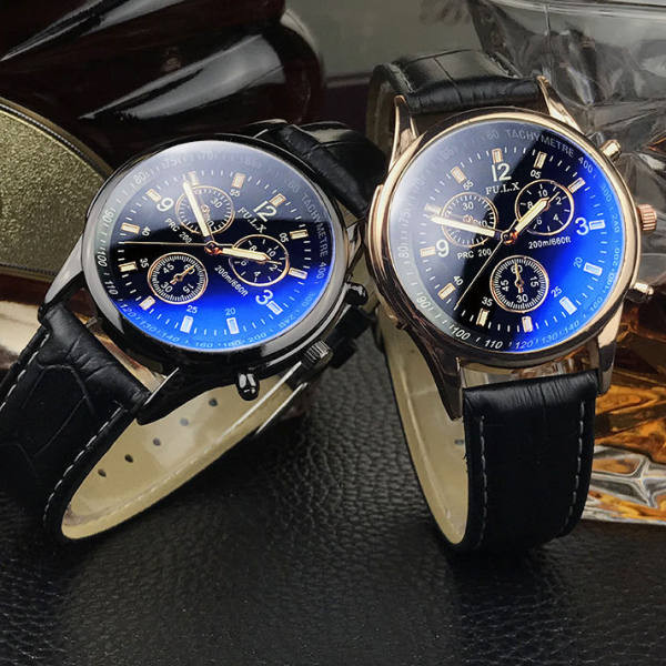 Ceas mecanic cu curea din piele