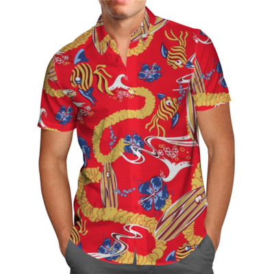 Cămașă Hawaii Plajă de vară Flori tropicale Cămașă hawaiană Cămașă pentru bărbați cu imprimeu 3D Tricou pentru femei Cămăși hip hop Costum cosplay 01