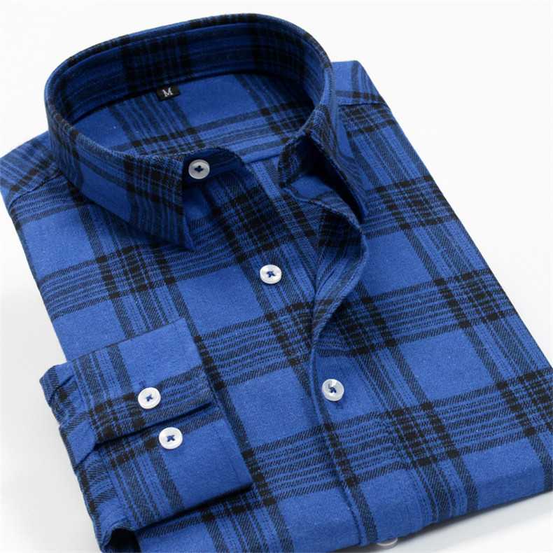2021-es új tavaszi és őszi Férfi üzleti plusz méretű alkalmi hosszú ujjú ing Divat bő kockás férfi ing Oversize 9XL 10XL