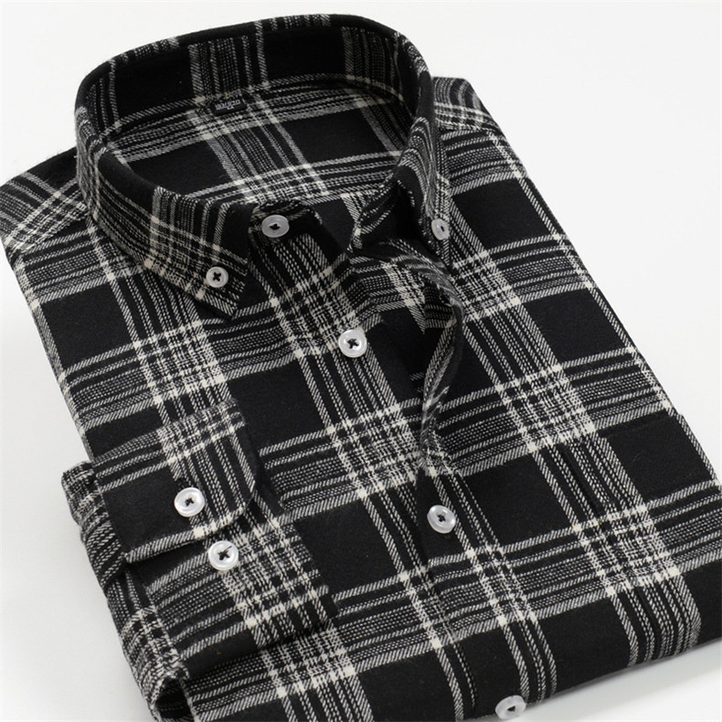 2021-es új tavaszi és őszi Férfi üzleti plusz méretű alkalmi hosszú ujjú ing Divat bő kockás férfi ing Oversize 9XL 10XL