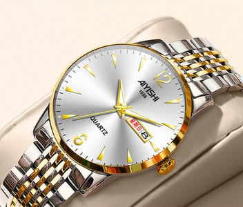 Veekindel meeste käekell helendavate näpunäidetega