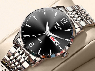 Veekindel meeste käekell helendavate näpunäidetega