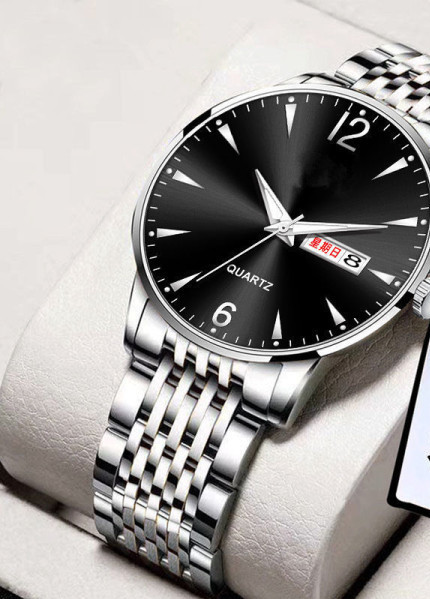 Veekindel meeste käekell helendavate näpunäidetega