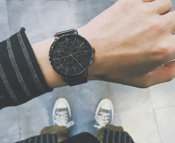 Ceas electronic pentru bărbați cu cadran rotund