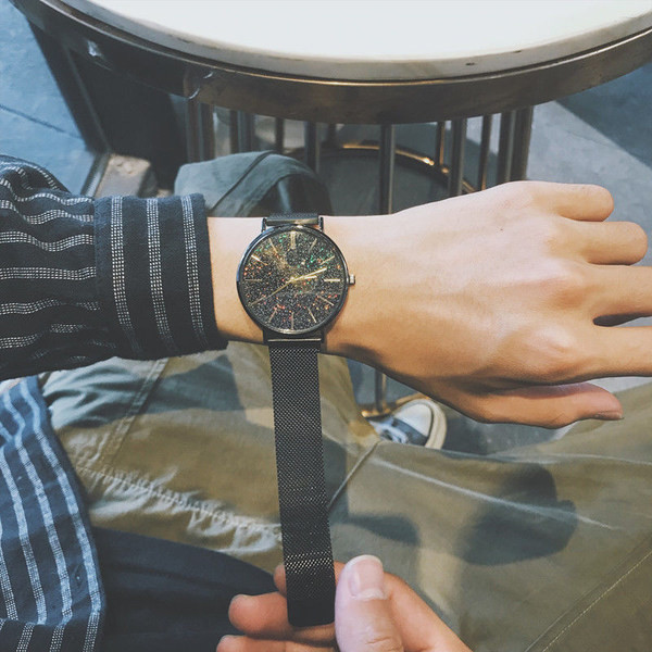 Ceas electronic pentru bărbați cu cadran rotund