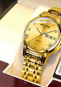 Vyriškas vandeniui atsparus laikrodis su metaline grandinėle