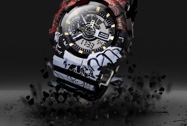 Új modell férfi vízálló karóra kerek számlappal