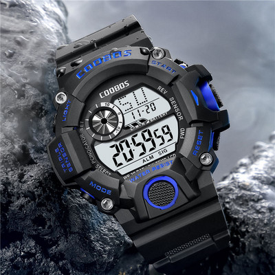 Vyriškas elektroninis laikrodis – atsparus vandeniui modelis