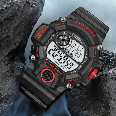 Vyriškas elektroninis laikrodis – atsparus vandeniui modelis