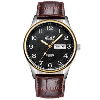 Vandeniui atsparus vyriškas laikrodis su nerūdijančio plieno apyranke