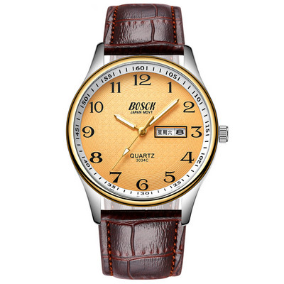 Vandeniui atsparus vyriškas laikrodis su nerūdijančio plieno apyranke