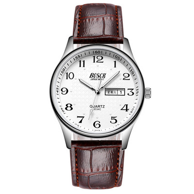 Vandeniui atsparus vyriškas laikrodis su nerūdijančio plieno apyranke