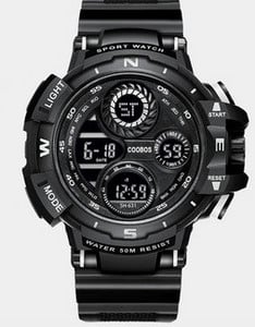 Šviečiantis vandeniui atsparus laikrodis