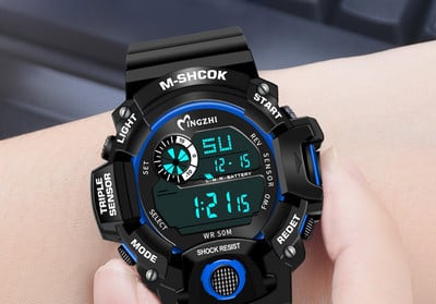 Šviečiantis vandeniui atsparus laikrodis