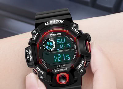 Šviečiantis vandeniui atsparus laikrodis