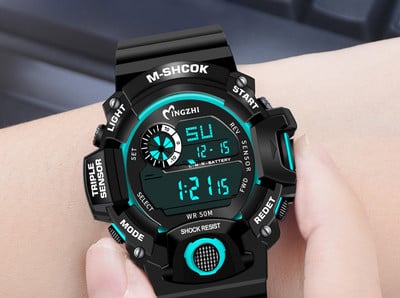 Šviečiantis vandeniui atsparus laikrodis