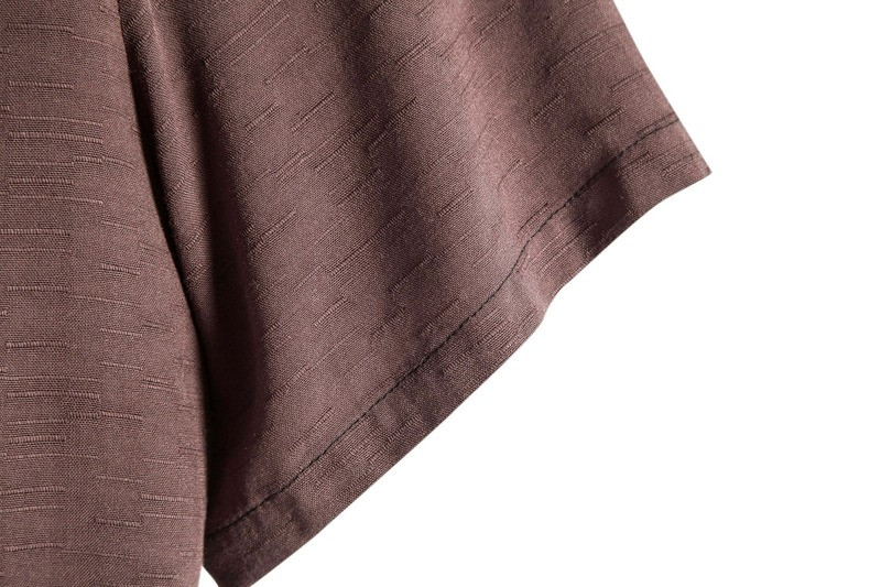 A legkeresettebb termék 2021 nyáron Új férfi divattrend Alkalmi egyszínű hajtóka Rövid ujjú ing Camisas Para Hombre