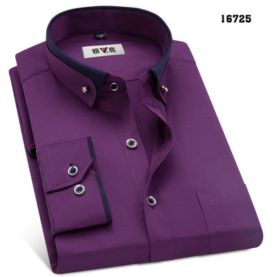 MACROSEA meeste ärikleit-särgid Meeste pidulik nööpidega kraega särk Moodne kevad- ja sügisene meeste vabaaja särk