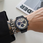 Naujo modelio vyriškas laikrodis - su odiniu dirželiu