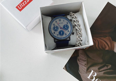 Naujo modelio vyriškas laikrodis - su odiniu dirželiu