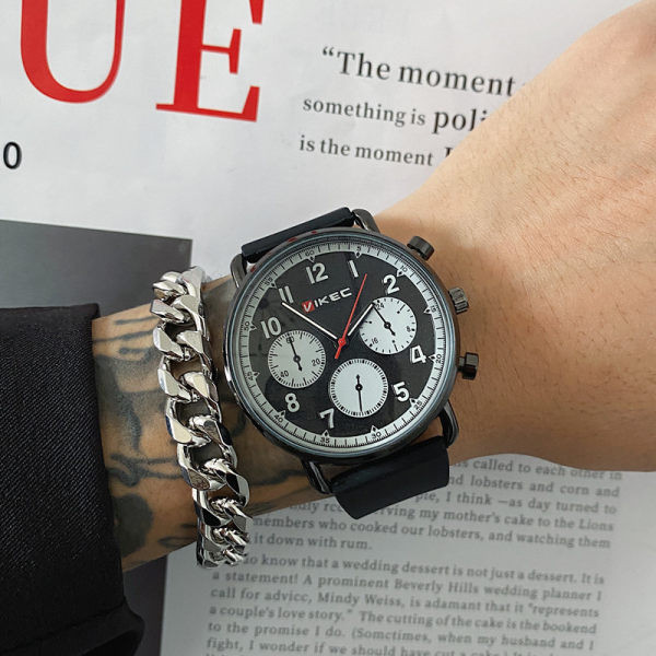 Naujo modelio vyriškas laikrodis - su odiniu dirželiu