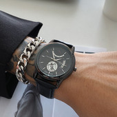 Šiuolaikinis vyriškas laikrodis su apvaliu ciferblatu – keli modeliai