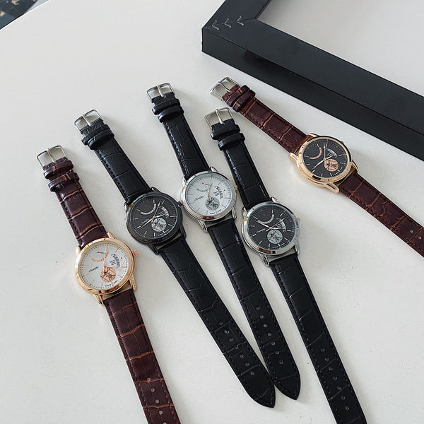 Šiuolaikinis vyriškas laikrodis su apvaliu ciferblatu – keli modeliai