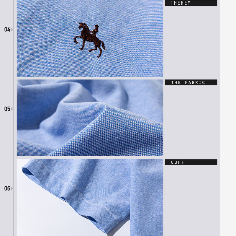 Vasaros trumpomis rankovėmis apvyniotos apykaklės, įprastos, naujos spalvos Oksfordo audinys, 100 % medvilnė, puikūs, patogūs verslo vyriški laisvalaikio marškiniai