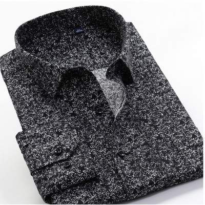 Velika veličina 8XL 9XL 10XL VROKINO brend 2022 Vintage cvjetni print dugih rukava muška poslovna ležerna haljina Modna klasična košulja