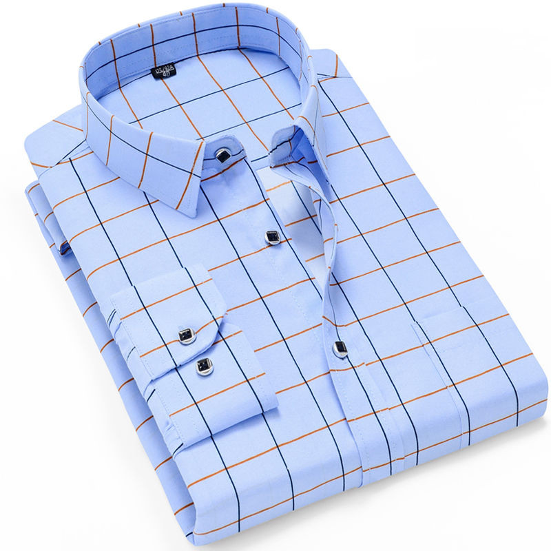 ÚJ Férfi Divat Alkalmi hosszú ujjú nyomtatott ing Slim Fit Férfi Social Business Ruha Ing Márka Férfi Ruházat Puha Kényelmes