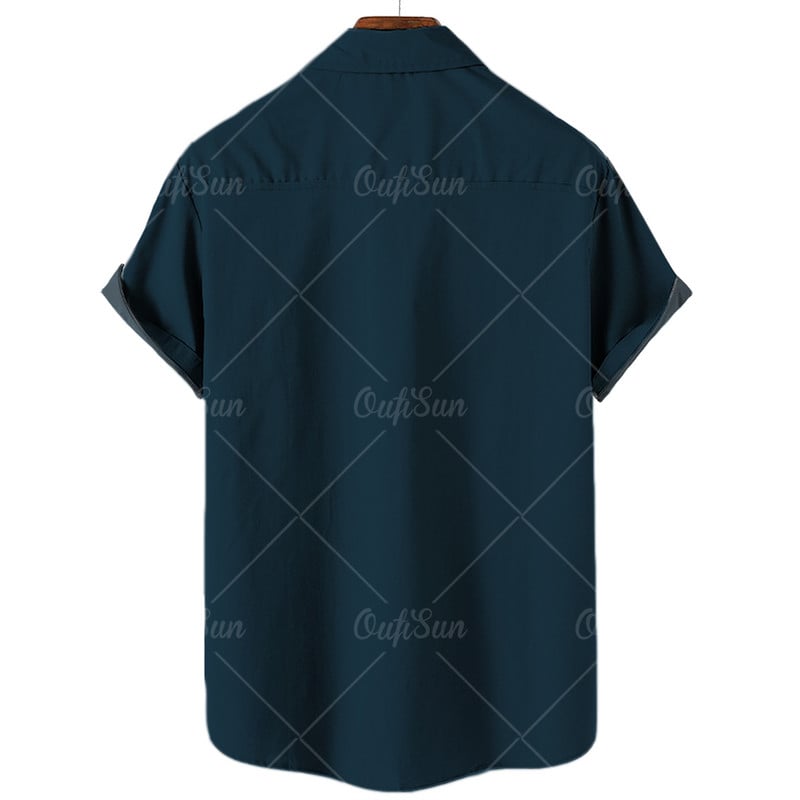 Marškiniai Vyriški trumpomis rankovėmis muzikiniai spaudiniai Havajų stiliaus Kasdieniai laisvai marginti marškiniai Vyriški laisvi vasaros paplūdimio marškinėliai viršus