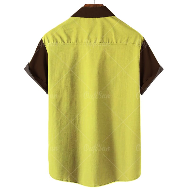 Marškiniai Vyriški trumpomis rankovėmis muzikiniai spaudiniai Havajų stiliaus Kasdieniai laisvai marginti marškiniai Vyriški laisvi vasaros paplūdimio marškinėliai viršus