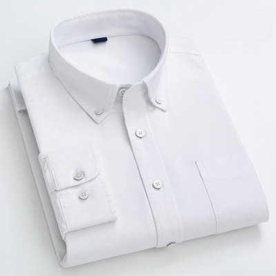 Vyriški marškiniai ilgomis rankovėmis 100 % grynos medvilnės Oksfordo languoti dryžuoti marškiniai Laisvalaikio ploni marškinėliai Vyriški korėjietiški drabužiai Gatvės apranga