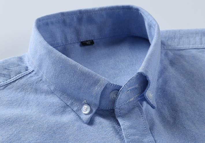 Vyriški marškiniai ilgomis rankovėmis 100 % grynos medvilnės Oksfordo languoti dryžuoti marškiniai Laisvalaikio ploni marškinėliai Vyriški korėjietiški drabužiai Gatvės apranga