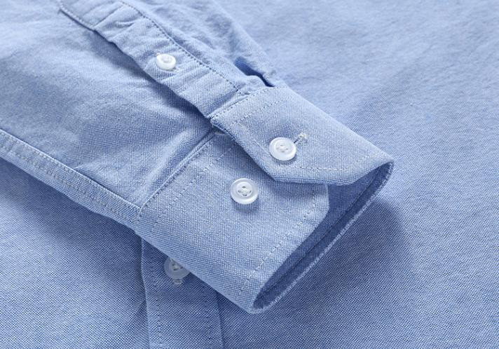 Vyriški marškiniai ilgomis rankovėmis 100 % grynos medvilnės Oksfordo languoti dryžuoti marškiniai Laisvalaikio ploni marškinėliai Vyriški korėjietiški drabužiai Gatvės apranga