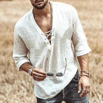 Vasariniai lininiai marškiniai vyrams marškinėliai Chemise Homme Camisas De Hombre Camisa Masculina Palaidinės Ropa Hombre Vyriški drabužiai Vintage