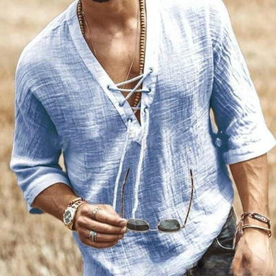 Vasariniai lininiai marškiniai vyrams marškinėliai Chemise Homme Camisas De Hombre Camisa Masculina Palaidinės Ropa Hombre Vyriški drabužiai Vintage