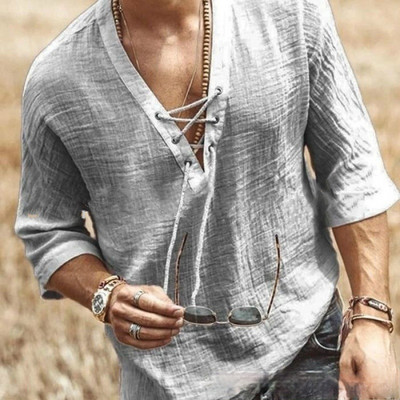 Vasariniai lininiai marškiniai vyrams marškinėliai Chemise Homme Camisas De Hombre Camisa Masculina Palaidinės Ropa Hombre Vyriški drabužiai Vintage