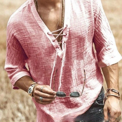Vasariniai lininiai marškiniai vyrams marškinėliai Chemise Homme Camisas De Hombre Camisa Masculina Palaidinės Ropa Hombre Vyriški drabužiai Vintage