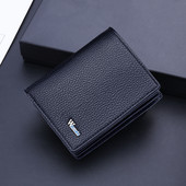 Vyriška piniginė iš eko odos su keliais skyreliais dokumentams ir kredito kortelėms