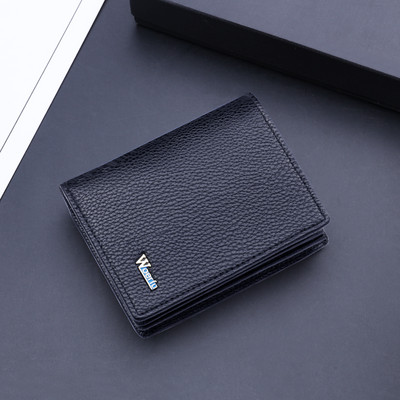 Vyriška piniginė iš eko odos su keliais skyreliais dokumentams ir kredito kortelėms